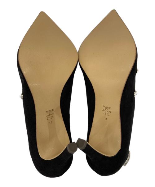 DIANA（ダイアナ）DIANA (ダイアナ) ビジューヒールパンプス ブラック サイズ:231/2 未使用品の古着・服飾アイテム