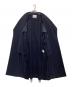 中古・古着 TOMORROW LAND (トゥモローランド) 19AWウールビーバービッグカラーロングコート ネイビー サイズ:SIZE　34：9000円