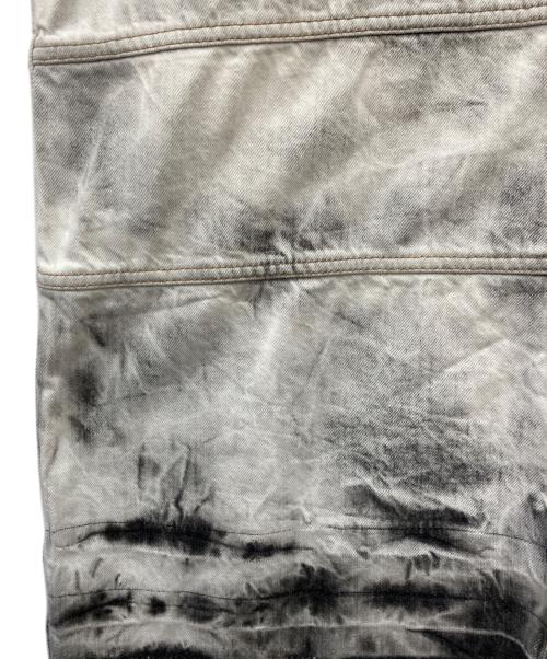 RICK OWENS（リックオウエンス）RICK OWENS (リックオウエンス) ブリーチブラックデニムカットオフロングベスト グレー サイズ:Ｓの古着・服飾アイテム