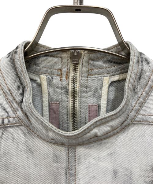 RICK OWENS（リックオウエンス）RICK OWENS (リックオウエンス) ブリーチブラックデニムカットオフロングベスト グレー サイズ:Ｓの古着・服飾アイテム