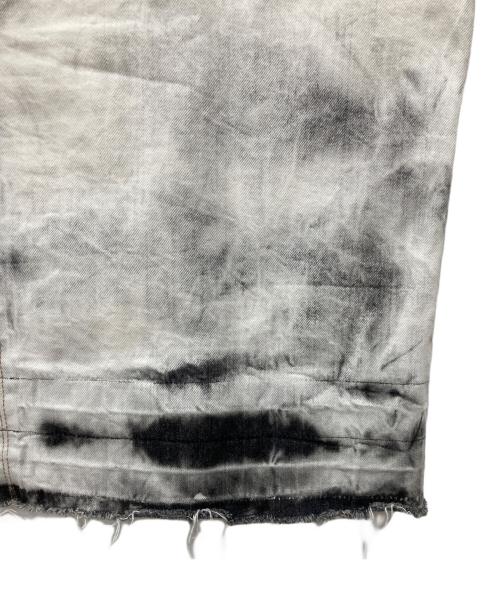 RICK OWENS（リックオウエンス）RICK OWENS (リックオウエンス) ブリーチブラックデニムカットオフロングベスト グレー サイズ:Ｓの古着・服飾アイテム