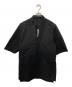RICK OWENS（リックオウエンス）の古着「LUXOR ショートスリーブツイルシャツ」｜ブラック