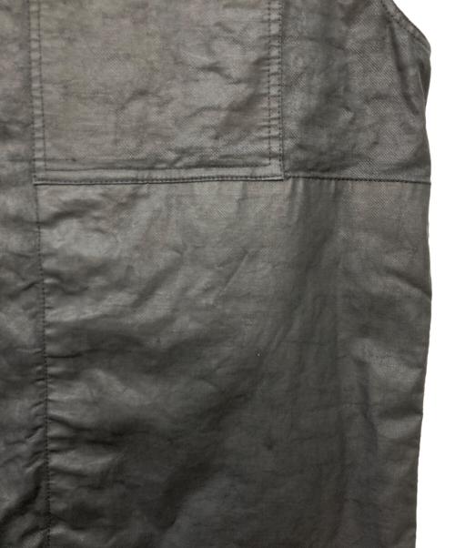 RICK OWENS（リックオウエンス）RICK OWENS (リックオウエンス) コーティング加工ノースリーブシャツ ブラック サイズ:SIZE 46の古着・服飾アイテム