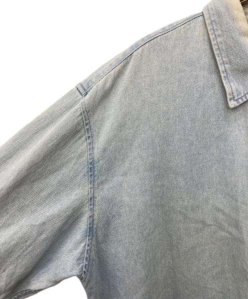 stussy（ステューシー）stussy (ステューシー) バック刺繍シャツ インディゴ サイズ:Ⅼの古着・服飾アイテム