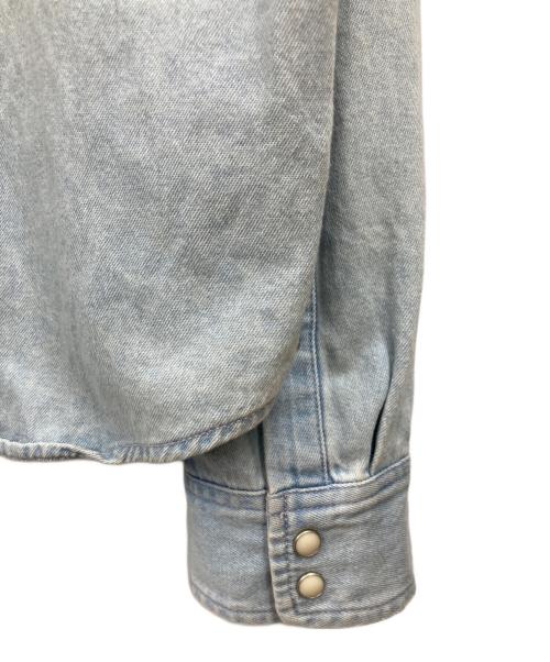 stussy（ステューシー）stussy (ステューシー) バック刺繍シャツ インディゴ サイズ:Ⅼの古着・服飾アイテム