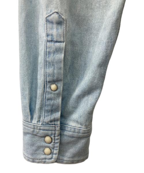 stussy（ステューシー）stussy (ステューシー) バック刺繍シャツ インディゴ サイズ:Ⅼの古着・服飾アイテム