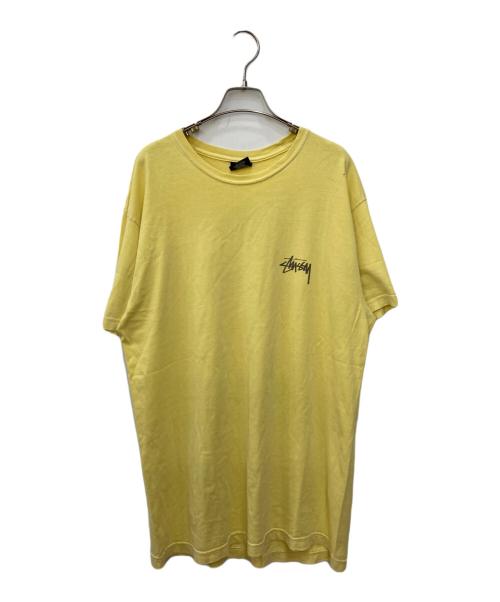 stussy（ステューシー）stussy (ステューシー) Dragon On Pigment Dyed Tee イエロー サイズ:Ⅼの古着・服飾アイテム