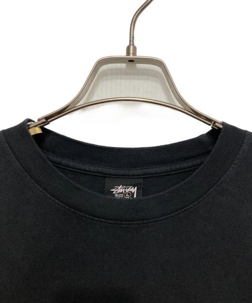 stussy（ステューシー）stussy (ステューシー) SURF Tomb PIGMENT Dyed Tee ブラック サイズ:Lの古着・服飾アイテム