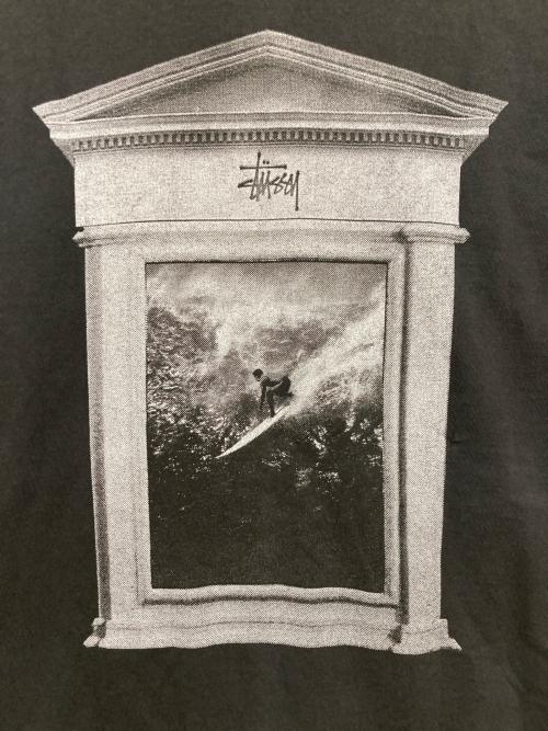 stussy（ステューシー）stussy (ステューシー) SURF Tomb PIGMENT Dyed Tee ブラック サイズ:Lの古着・服飾アイテム