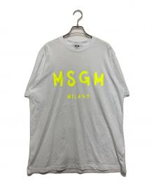MSGM（エムエスジーエム）の古着「ロゴプリントTシャツ」｜ホワイト