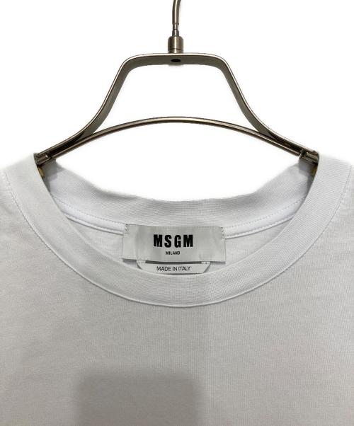 MSGM（エムエスジーエム）MSGM (エムエスジーエム) ロゴプリントTシャツ ホワイト サイズ:Lの古着・服飾アイテム