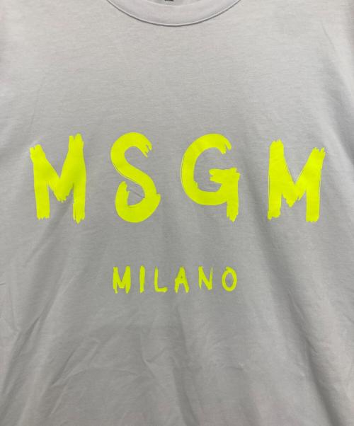 MSGM（エムエスジーエム）MSGM (エムエスジーエム) ロゴプリントTシャツ ホワイト サイズ:Lの古着・服飾アイテム