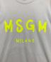 中古・古着 MSGM (エムエスジーエム) ロゴプリントTシャツ ホワイト サイズ:L：5000円