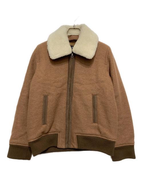 A.P.C.（アーペーセー）A.P.C. (アーペーセー) フライトジャケット ブラウン サイズ:SIZE 38の古着・服飾アイテム
