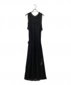 Ameriアメリ）の古着「MEDI 2WAY ATTRACT LAYERED SHEER DRESS」｜ブラック