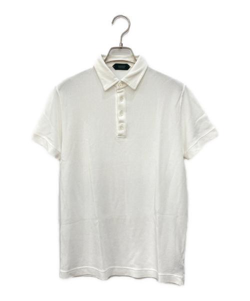 Zanone（ザノーネ）Zanone (ザノーネ) ニットポロシャツ ホワイト サイズ:SIZE 46の古着・服飾アイテム