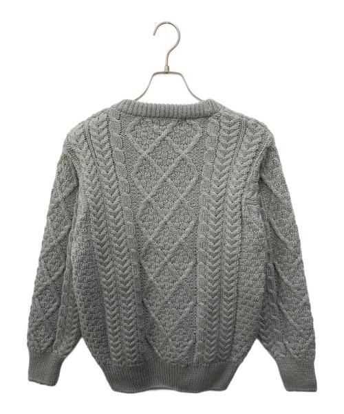 HUNTING WORLD（ハンティングワールド）HUNTING WORLD (ハンティングワールド) ケーブルニット グレー サイズ:Mの古着・服飾アイテム