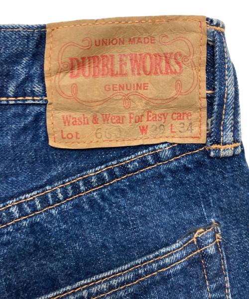 DUBBLE WORKS（ダブルワークス）DUBBLE WORKS (ダブルワークス) セルビッチデニムパンツ インディゴ サイズ:73.5cm（W29）の古着・服飾アイテム