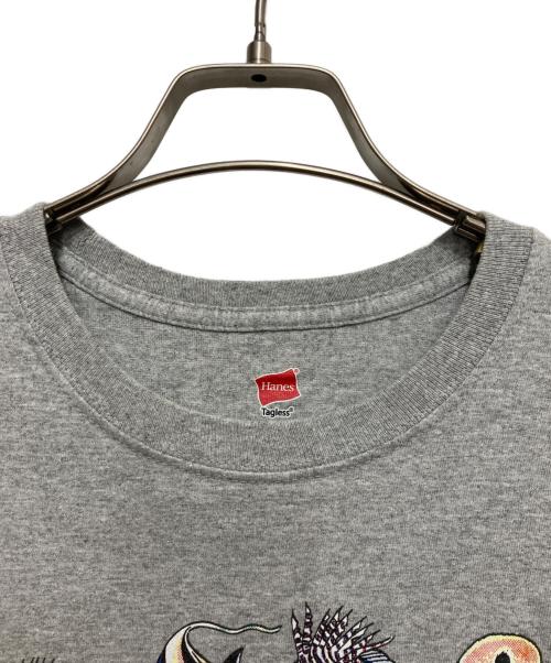 Hanes（ヘインズ）Hanes (ヘインズ) 熱帯魚プリントTシャツ グレー サイズ:Sの古着・服飾アイテム