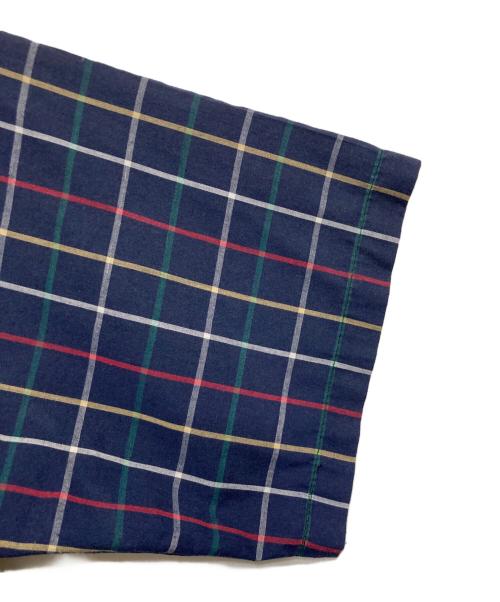 stussy（ステューシー）stussy (ステューシー) S/Sチェックシャツ ネイビー サイズ:Mの古着・服飾アイテム