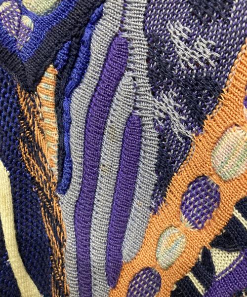 TUNDRA（ツンドラ）TUNDRA (ツンドラ) 3Dニット パープル サイズ:Lの古着・服飾アイテム