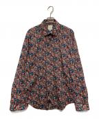 PAUL SMITHポールスミス）の古着「花柄シャツ」｜ブルー