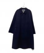 Burberry'sバーバリー）の古着「ウールカシミヤステンカラーコート」｜ネイビー