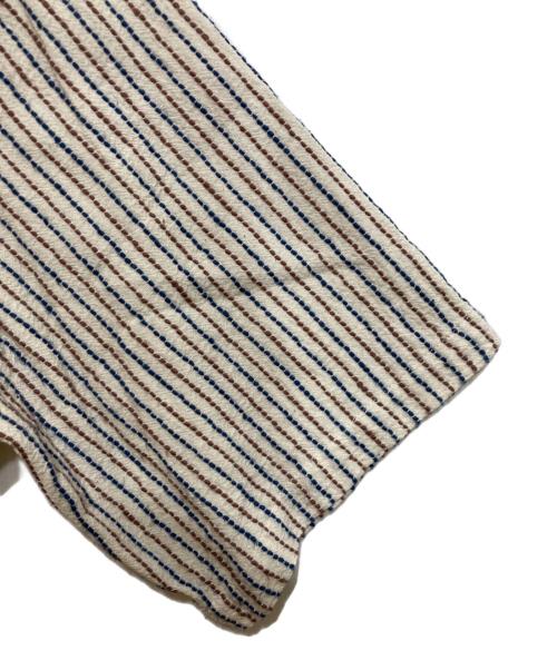 TIGRE BROCANTE（ティグルブロカンテ）TIGRE BROCANTE (ティグルブロカンテ) 刺し子バンドカラーシャツ ベージュ サイズ:Mの古着・服飾アイテム