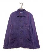 TIGRE BROCANTEティグルブロカンテ）の古着「刺し子カバーオール」｜パープル