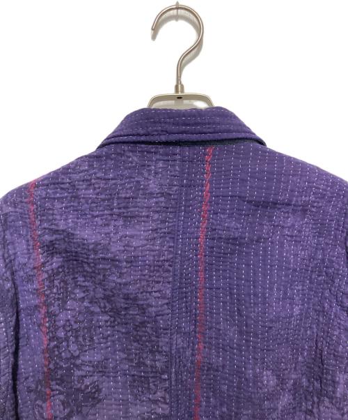 TIGRE BROCANTE（ティグルブロカンテ）TIGRE BROCANTE (ティグルブロカンテ) 刺し子カバーオール パープル サイズ:SIZE 1の古着・服飾アイテム