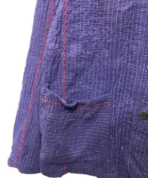 TIGRE BROCANTE（ティグルブロカンテ）TIGRE BROCANTE (ティグルブロカンテ) 刺し子カバーオール パープル サイズ:SIZE 1の古着・服飾アイテム