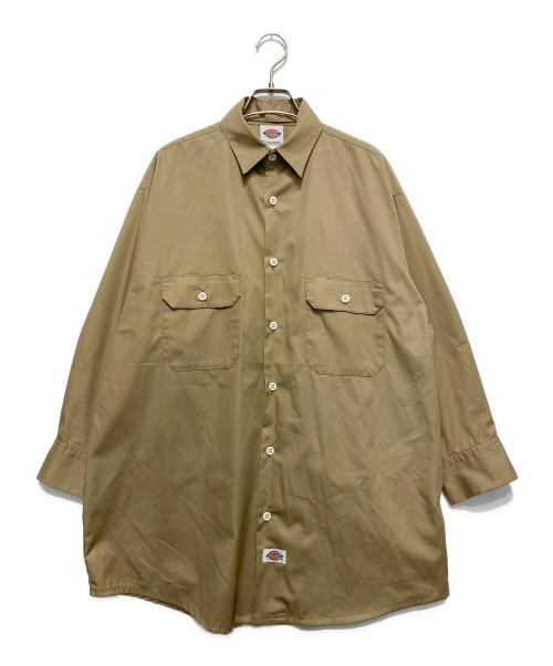 Dickies（ディッキーズ）Dickies (ディッキーズ) BEAMS BOY (ビームスボーイ) ワークシャツ ベージュ サイズ:FREEの古着・服飾アイテム