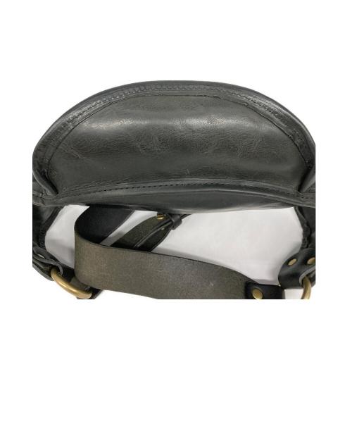 SLOW（スロウ）SLOW (スロウ) レザーボディーバッグ ブラックの古着・服飾アイテム