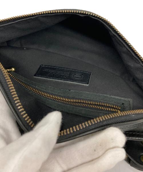 SLOW（スロウ）SLOW (スロウ) レザーボディーバッグ ブラックの古着・服飾アイテム