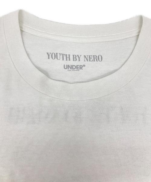 UNDER R（アンダーアール）UNDER R (アンダーアール) プリントTシャツ ホワイト サイズ:SIZE Lの古着・服飾アイテム