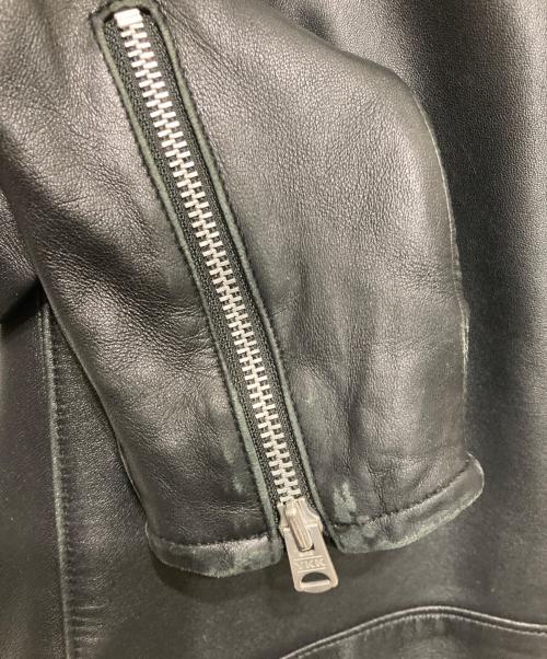 JACKROSE（ジャックローズ）jackrose (ジャックローズ) ダブルライダースジャケット ブラック サイズ:Lの古着・服飾アイテム