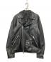 jackrose（ジャックローズ）の古着「ダブルライダースジャケット」｜ブラック