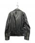 jackrose (ジャックローズ) ダブルライダースジャケット ブラック サイズ:L：12000円