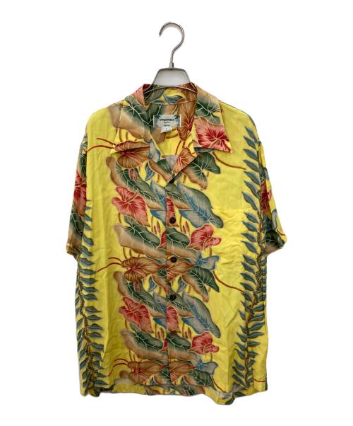 KAMEHAMEHA（カメハメハ）KAMEHAMEHA (カメハメハ) アロハシャツ イエロー サイズ:Lの古着・服飾アイテム