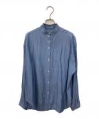 IENAイエナ）の古着「フリルカラーブラウス」｜ブルー