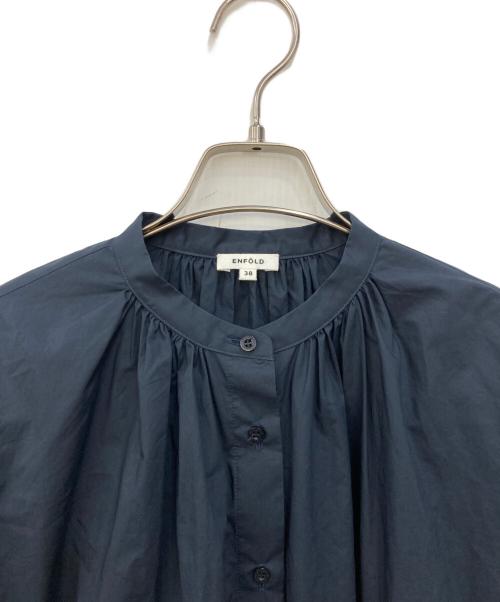 ENFOLD（エンフォルド）ENFOLD (エンフォルド) ブラウスワンピース ネイビー サイズ:SIZE 38の古着・服飾アイテム