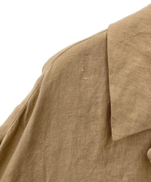 mizuiro-ind（ミズイロインド）mizuiro-ind (ミズイロインド) リネンシャツワンピース ベージュ サイズ:不明の古着・服飾アイテム