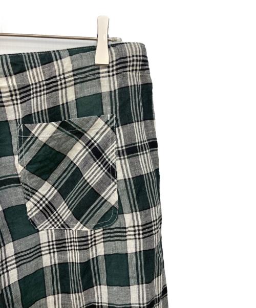 BEAMS BOY（ビームスボーイ）BEAMS BOY (ビームスボーイ) リネンチェックイージーパンツ グリーン サイズ:不明の古着・服飾アイテム
