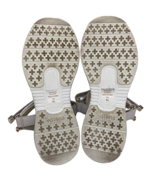 DIANA（ダイアナ）DIANA (ダイアナ) エアクッションパデッドスポサン ベージュ サイズ:24㎝の古着・服飾アイテム