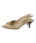 FENDI (フェンディ) バックストラップパンプス ベージュ サイズ:SIZE 36 1/2：4000円