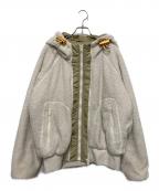 DIESELディーゼル）の古着「G-TEDDY ボアジャケット」｜アイボリー