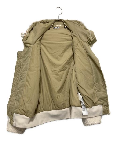 DIESEL（ディーゼル）DIESEL (ディーゼル) G-TEDDY ボアジャケット アイボリー サイズ:Sの古着・服飾アイテム