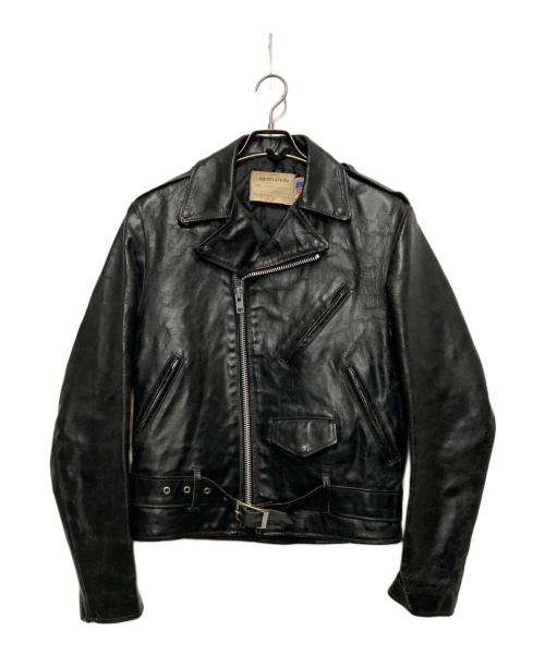 Schott（ショット）Schott (ショット) ダブルライダースジャケット ブラック サイズ:SIZE 36の古着・服飾アイテム