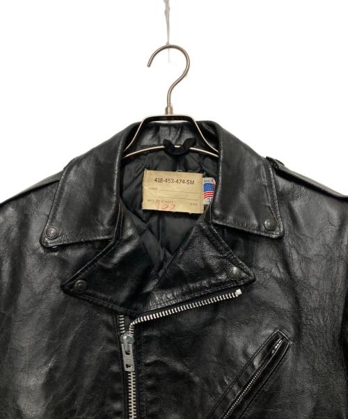 Schott（ショット）Schott (ショット) ダブルライダースジャケット ブラック サイズ:SIZE 36の古着・服飾アイテム