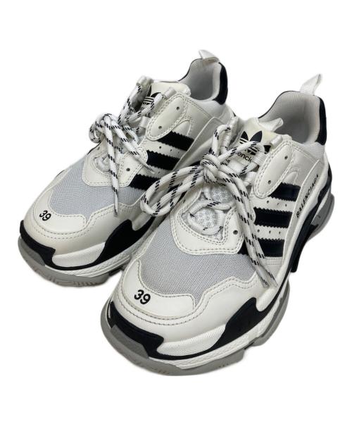 BALENCIAGA（バレンシアガ）BALENCIAGA (バレンシアガ) adidas (アディダス) TRIPLE S ホワイト サイズ:26の古着・服飾アイテム